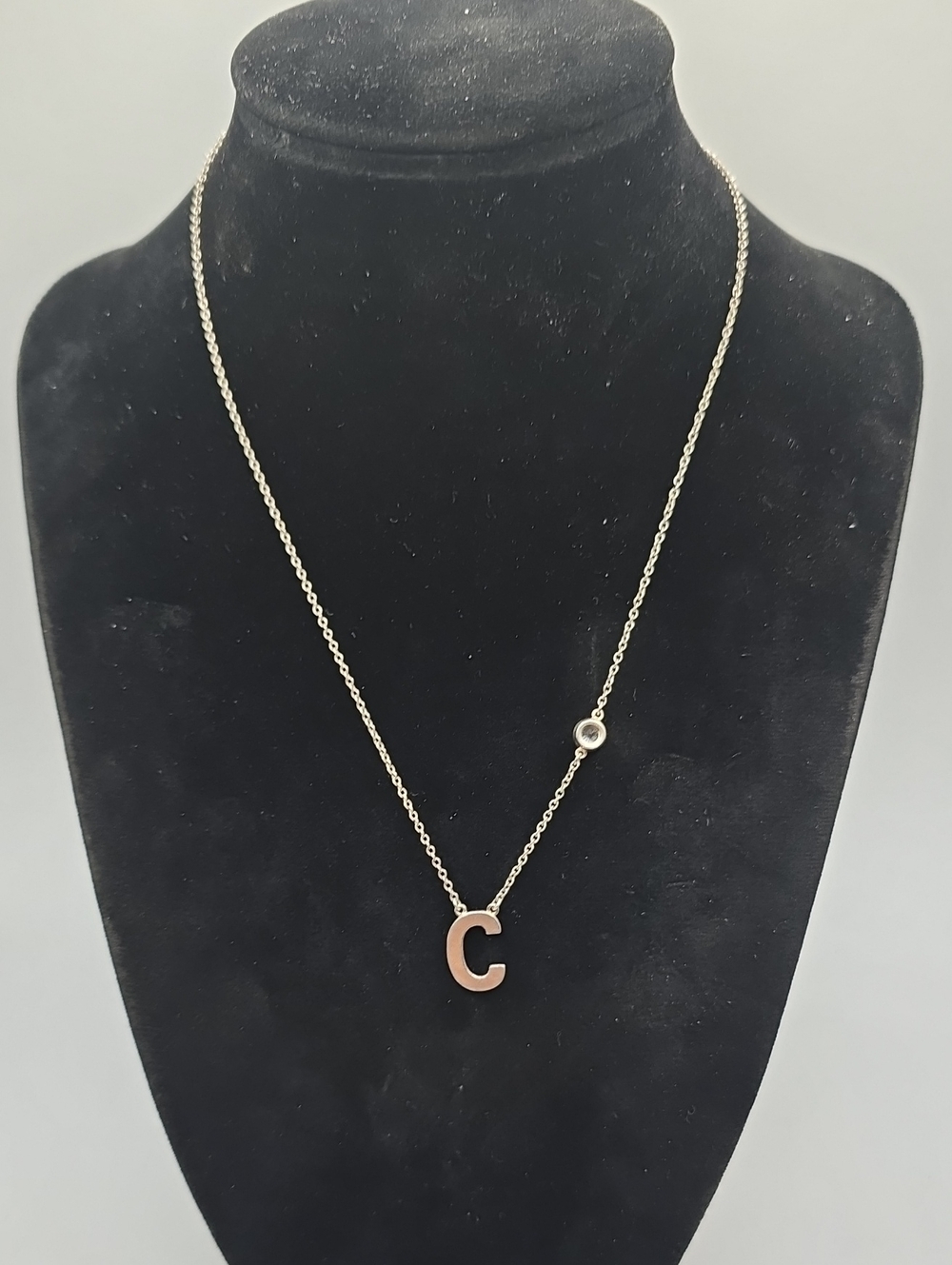 Silpada Sterling Silver Initial 'C' Letter Pendant Necklace